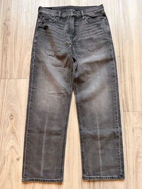 American Eagle Outfitters Faded Black Straight Leg Jeans